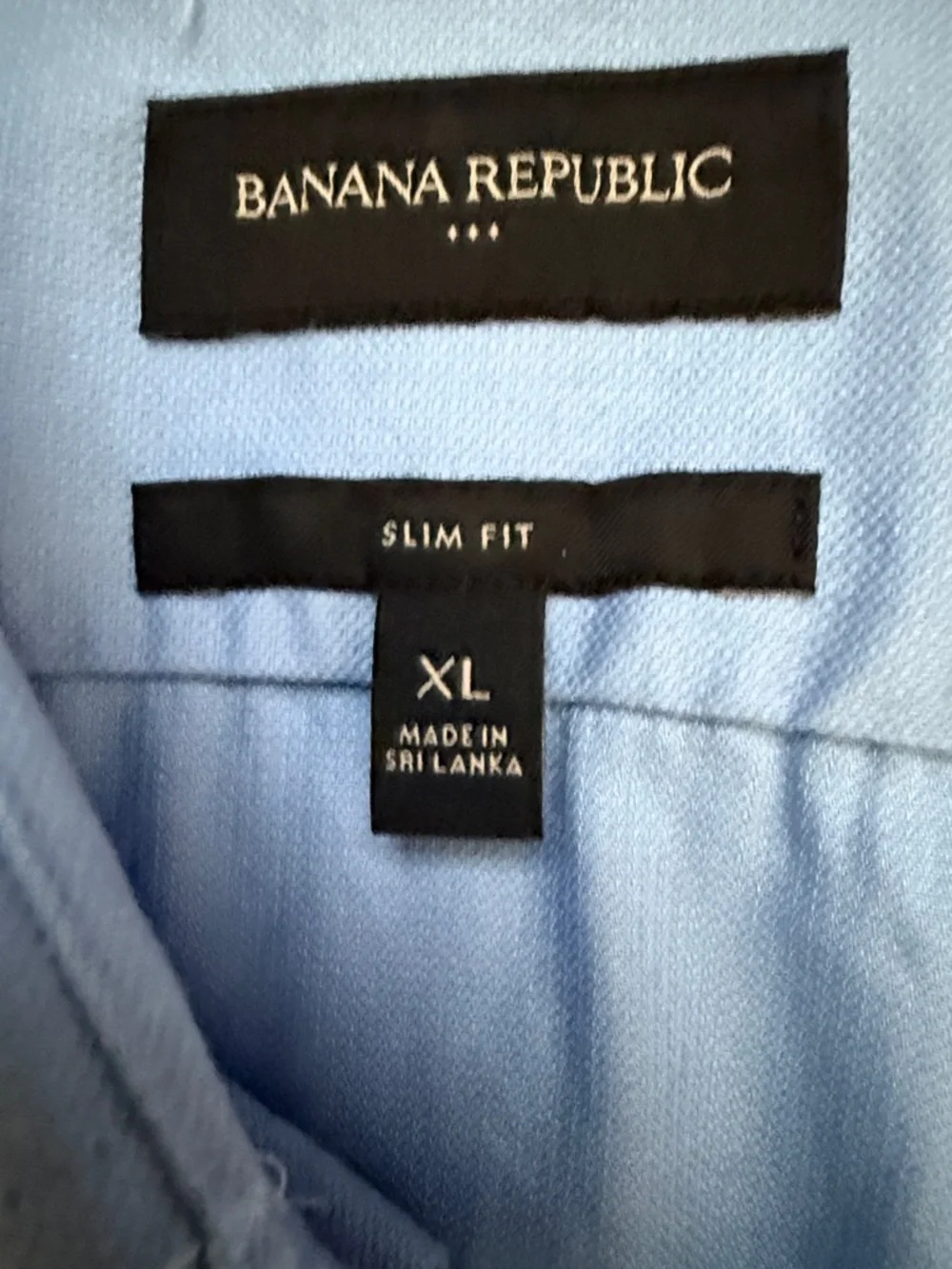Banana Republic Bundle of 2 Light Blue and Soft Pink Dress Shirts